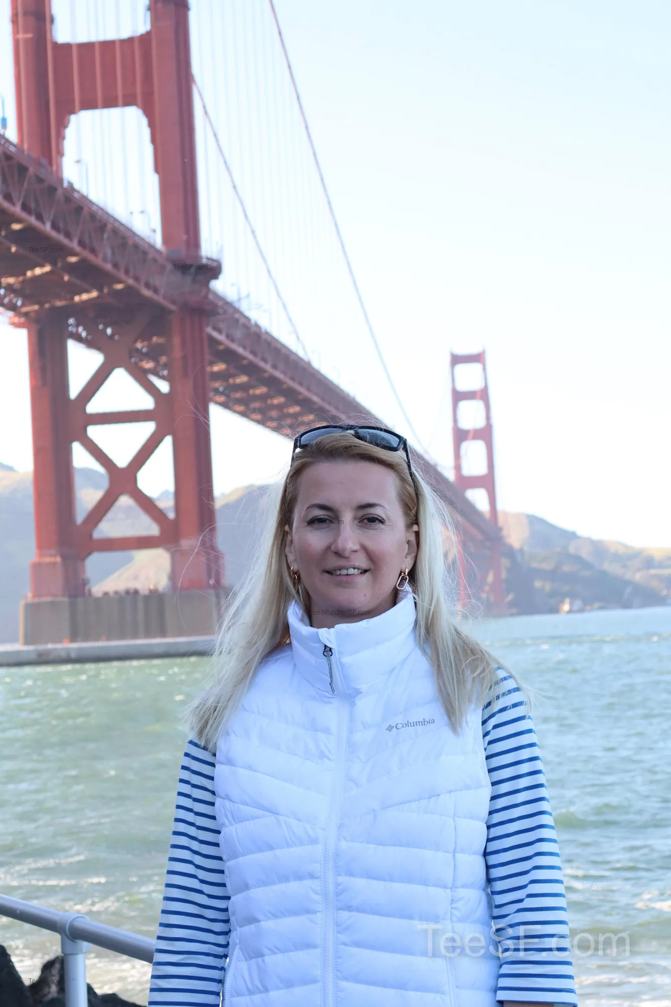 golden Gate Bridge Waterfront Portrait during a Stripe Sessions 2026 visit in San Francisco.